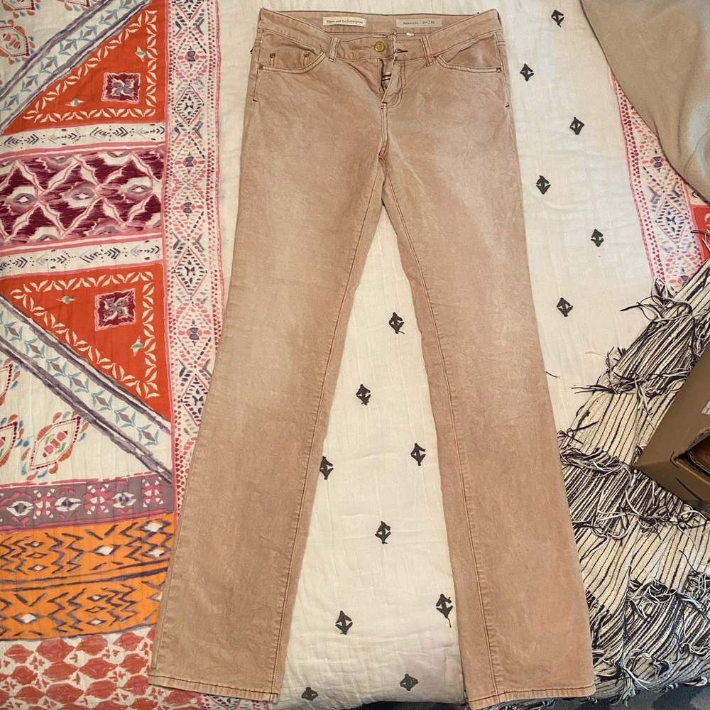 Pink Corduroy Jeans (Anthropologie)